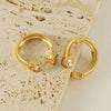 Wholesale Women's Vintage Inlaid Zircon Love Ring 316L Stainless Steel Geometric Heart Style