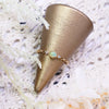 Wholesale Women's Vintage Natural Opal Set With Gems 925 Sterling Silver Water Drop Hollow Ring