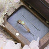 Wholesale Women's Vintage Natural Opal Set With Gems 925 Sterling Silver Water Drop Hollow Ring