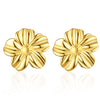 Wholesale Women's Vintage S925 Sterling Silver Three Dimensional Flower Earrings With Electroplating
