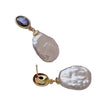 Wholesale Women's Vintage Specialshaped Baroque Pearl Earrings With 925 Silver Needles And Shell Elements