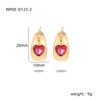 Wholesale Women's Vintage Stainless Steel Heart Shaped Electroplated Earrings