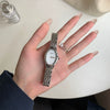 Wholesale Women's Vintage Style Oval Motherofpearl Dial Steel Band Watch With Alloy Case And Stainless Steel Buckle