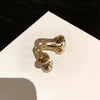 Wholesale Women's Vshaped Rhinestone Hairpin Electroplated Geometric Grab Clip