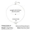 Wholesale Women's Waterdrop Irregular Pendant Necklace With 18K Real Gold Pvd Vacuum Plating In Casual Style