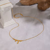 Wholesale Women's Waterdrop Irregular Pendant Necklace With 18K Real Gold Pvd Vacuum Plating In Casual Style