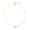 Wholesale Women's Waterdrop Irregular Pendant Necklace With 18K Real Gold Pvd Vacuum Plating In Casual Style