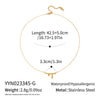 Wholesale Women's Waterdrop Irregular Pendant Necklace With 18K Real Gold Pvd Vacuum Plating In Casual Style