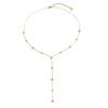 Wholesale Women's Yshaped Geometric Rhinestone Necklace Made Of Stainless Steel With Vacuum Plating In The Furnace