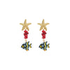 Wholesale Women's Zinc Alloy Animal Zodiac Style Electroplated Earrings