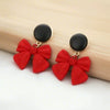 Wholesale Women's Zinc Alloy Bow Light Luxury Style Electroplated Earrings