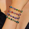 Wholesale Women's Zinc Alloy Bracelet With Geometric And Drop Shape Patterns Set With Diamonds