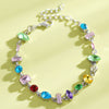 Wholesale Women's Zinc Alloy Bracelet With Geometric And Drop Shape Patterns Set With Diamonds