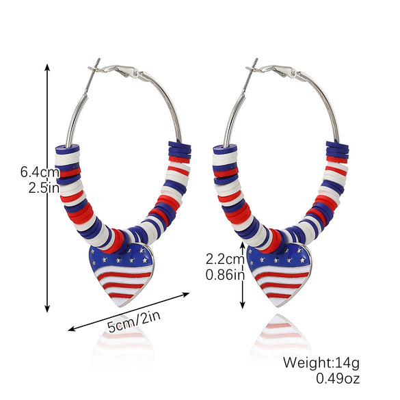 Wholesale Women's Zinc Alloy Earrings With Love Heart Star And Geometric Patterns Electroplated