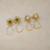 Wholesale Women's Zinc Alloy Electroplated Flower Drop Shape Earrings