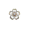 Wholesale Women's Zinc Alloy Flower Shaped Electroplated Brooch Accessories