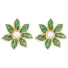 Wholesale Women's Zinc Alloy Fresh Style Oil Dropping Flower Earrings