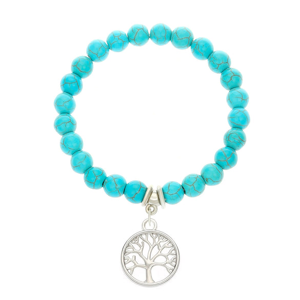 Wholesale Women's Zinc Alloy Geometric Beaded Cross Bracelet With Electroplating Jewelry