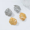 Wholesale Women's Zinc Alloy Geometric Screwshaped Wings Hollowout Electroplated Earrings