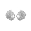 Wholesale Women's Zinc Alloy Geometric Screwshaped Wings Hollowout Electroplated Earrings
