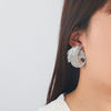 Wholesale Women's Zinc Alloy Geometric Screwshaped Wings Hollowout Electroplated Earrings