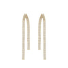 Wholesale Women's Zinc Alloy Geometric Tassel Chain Earrings Set With Diamonds Light Luxury Style