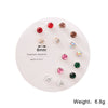 Wholesale Women's Zinc Alloy Heart Shaped Earrings Set With Electroplating Treatment Simple And Trendy Design