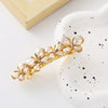 Wholesale Women's Zinc Alloy Hollow Metal Bow Spring Clip Hairpin With Electroplating And Baroque Style And Rhinestones