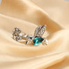 Wholesale Women's Zinc Alloy Hummingbird Ring With Diamond Design