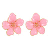 Wholesale Women's Zinc Alloy Oil Dripping Flower Earrings