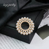 Wholesale Women's Zinc Alloy Pearl Brooch With Star And Heart Shapes Electroplated Clothing Accessories Jewelry