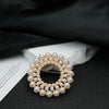 Wholesale Women's Zinc Alloy Pearl Brooch With Star And Heart Shapes Electroplated Clothing Accessories Jewelry