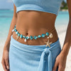 Wholesale Women's Zinc Alloy Shell And Starfish Pendant Waist Chain