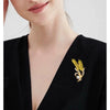 Wholesale Women's Zinc Alloy Wheat Spike Leaf Fashion Brooch With Electroplating