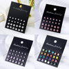 Wholesale Women's Zircon Earrings Set Zinc Alloy Geometric Style Diamond Design