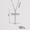 Wholesale Women's Zircon Multicolor Cross Twisted Chain Necklace Fashion Geometric Style