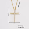 Wholesale Women's Zircon Multicolor Cross Twisted Chain Necklace Fashion Geometric Style