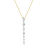 Wholesale Women's Zircon Pendant Necklace With Artificial Crystal And Copper Geometric Style Furnace Vacuum Plating And Electroplating Treatment