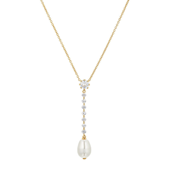 Wholesale Women's Zircon Pendant Necklace With Artificial Crystal And Copper Geometric Style Furnace Vacuum Plating And Electroplating Treatment