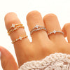 Wholesale Women's Zirconencrusted Copper Flower Ring Light Luxury Style