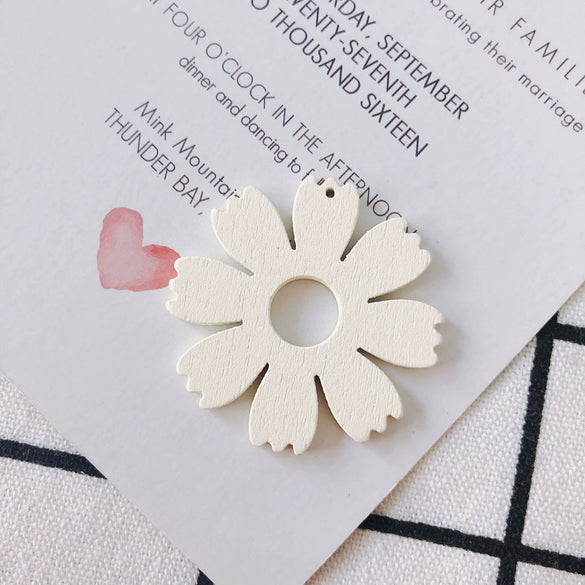 Wholesale Wood Candy Color Flower Earrings Jewelry Accessories