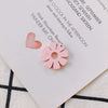 Wholesale Wood Candy Color Flower Earrings Jewelry Accessories