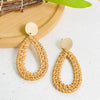 Wholesale Wood Geometric Drop Handmade Earrings For Women