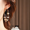 Wholesale Wooden Bohemian Retro Geometric Flower Beaded Earrings With Electroplating