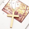 Wholesale Wooden Cross Simple Snake Bone Chain Necklace Accessories