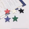 Wholesale Wooden Fivepointed Star Earrings Jewelry Accessories Handmade