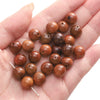 Wholesale Wooden Round Beads Antique Handmade Jewelry Bracelet Accessories With Oil Treatment And Geometric Style