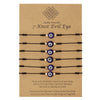 Wholesale Woven Adjustable Evil Eye Bracelet With Blue Eyes Handmade Cord Unisex And Women's