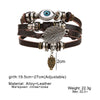 Wholesale Woven Bracelet Set Artificial Leather Geometric Retro Style Handmade For Men And Women