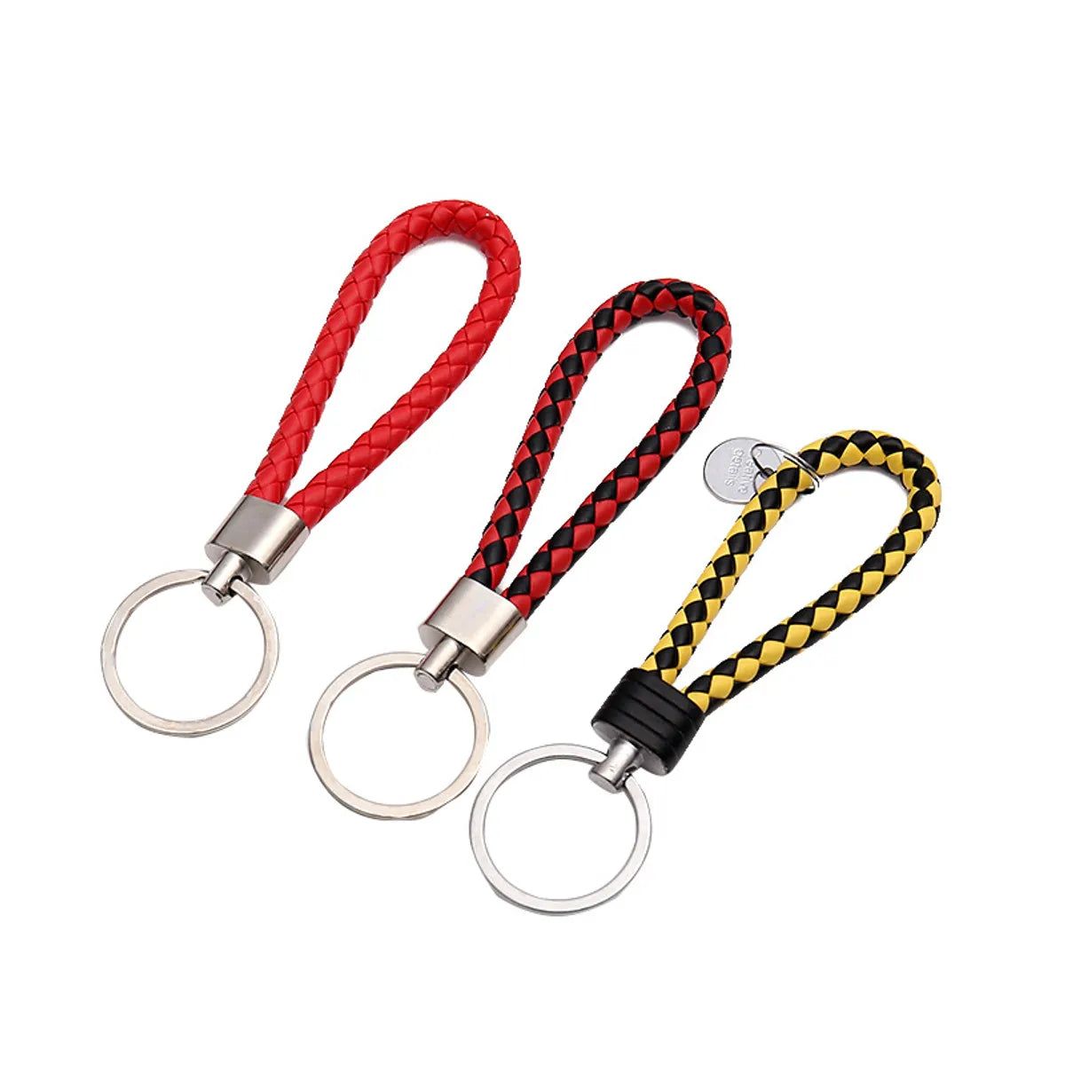 Wholesale Woven Leather Rope Keychain Car Key Ring Key Ring Pendant Activity Small Gift Key Chain Manufacturer